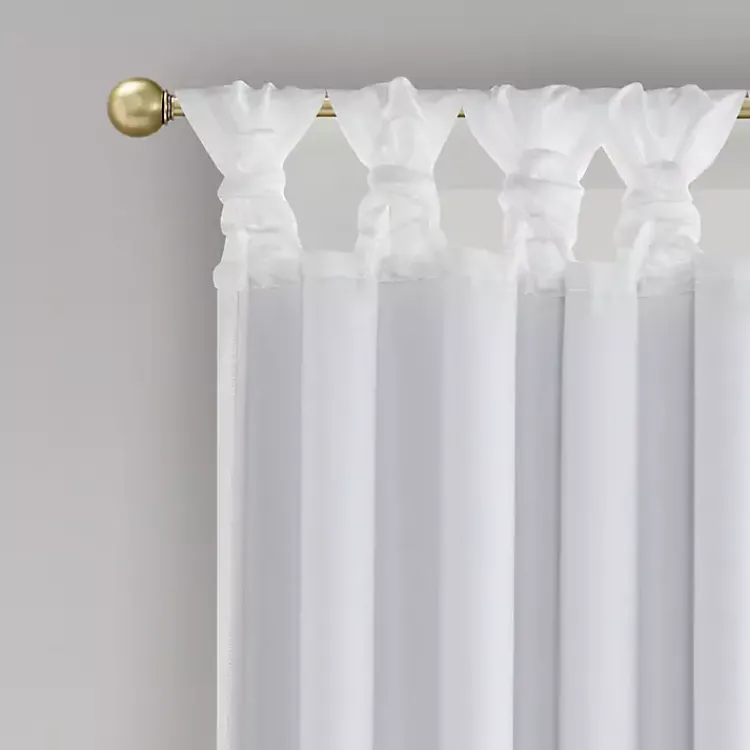 Curtains & Drapes-Kirklands Home Total Blackout Curtain Panel, 95 in. White