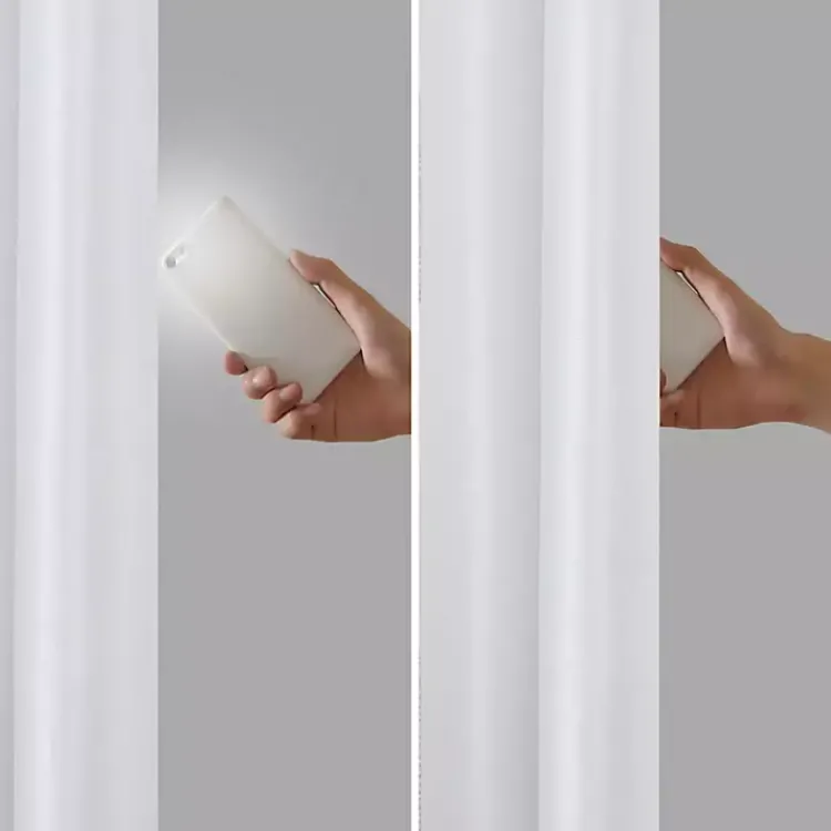 Curtains & Drapes-Kirklands Home Total Blackout Curtain Panel, 95 in. White