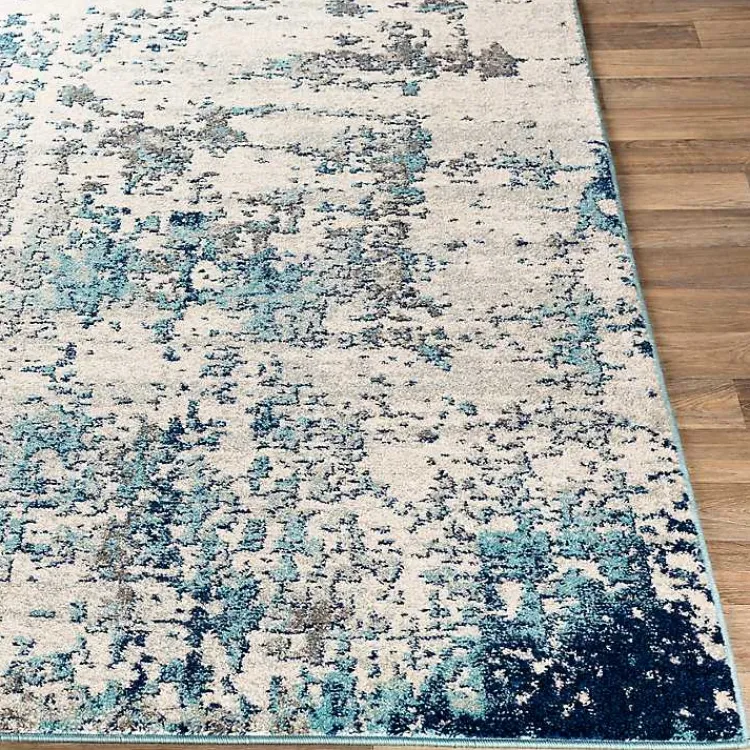 Area Rugs-Kirklands Home Blue Sutton Contemporary Area Rug, 5x7