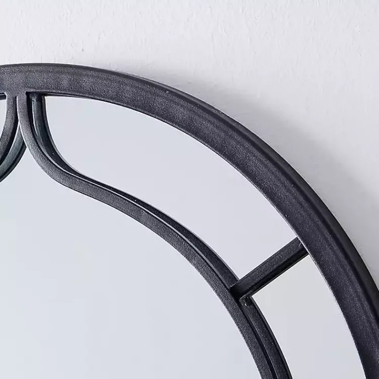 Decorative Mirrors-Kirklands Home Gray Metal Arched Mirror