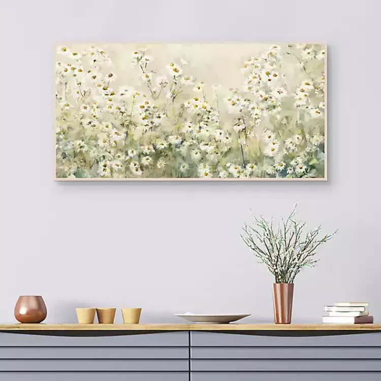 Canvas Art-Kirklands Home Daytime Daises Framed Canvas Art Print