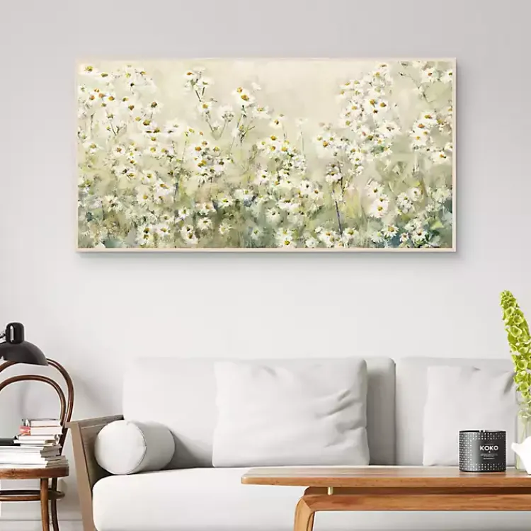 Canvas Art-Kirklands Home Daytime Daises Framed Canvas Art Print