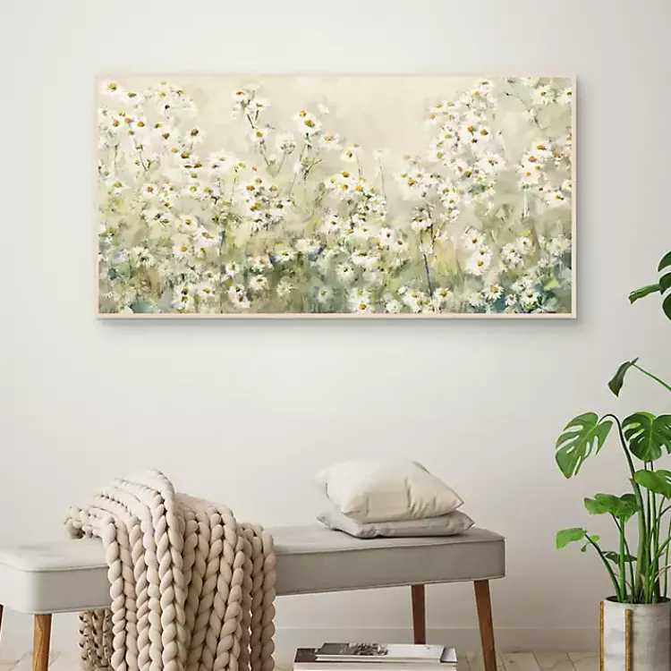 Canvas Art-Kirklands Home Daytime Daises Framed Canvas Art Print