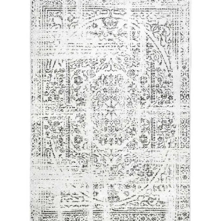 Area Rugs-Kirklands Home Gray Vintage Distressed Area Rug, 8x12
