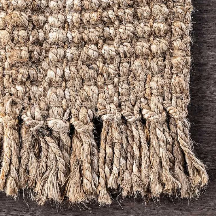 Area Rugs-Kirklands Home Hand Woven Looped Natural Jute Area Rug, 12x15