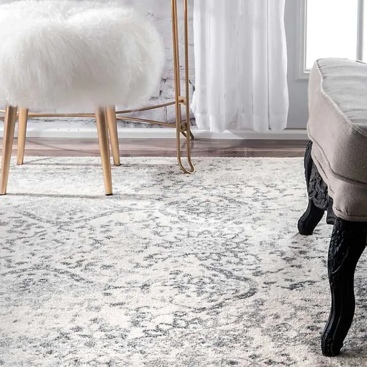 Area Rugs-Kirklands Home Ivory Odell Area Rug, 8x12