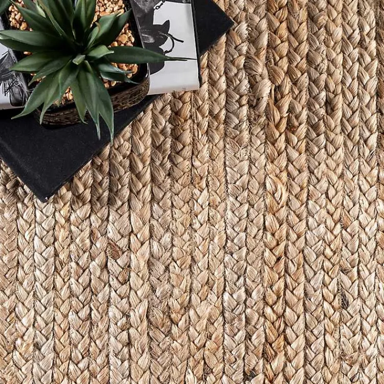 Area Rugs-Kirklands Home Natural Hand Woven Rigo Jute Area Rug, 10x13 Tan