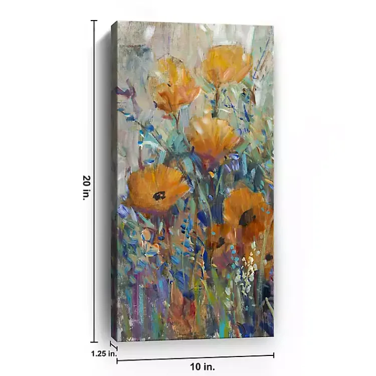 Canvas Art-Kirklands Home Floral Expression III Giclee Canvas Art Print Multi