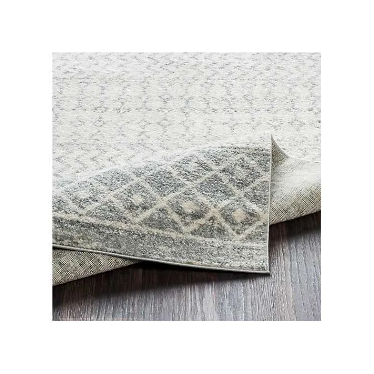 Area Rugs-Kirklands Home Gray Global Pattern Area Rug, 5x7