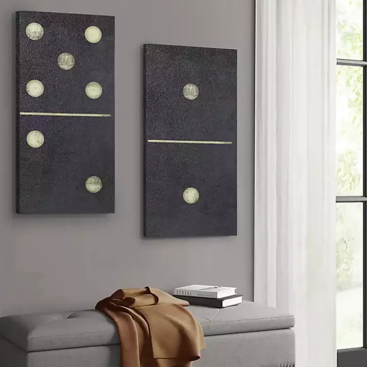 Canvas Art-Kirklands Home Dominos Canvas Art Prints, Set of 2