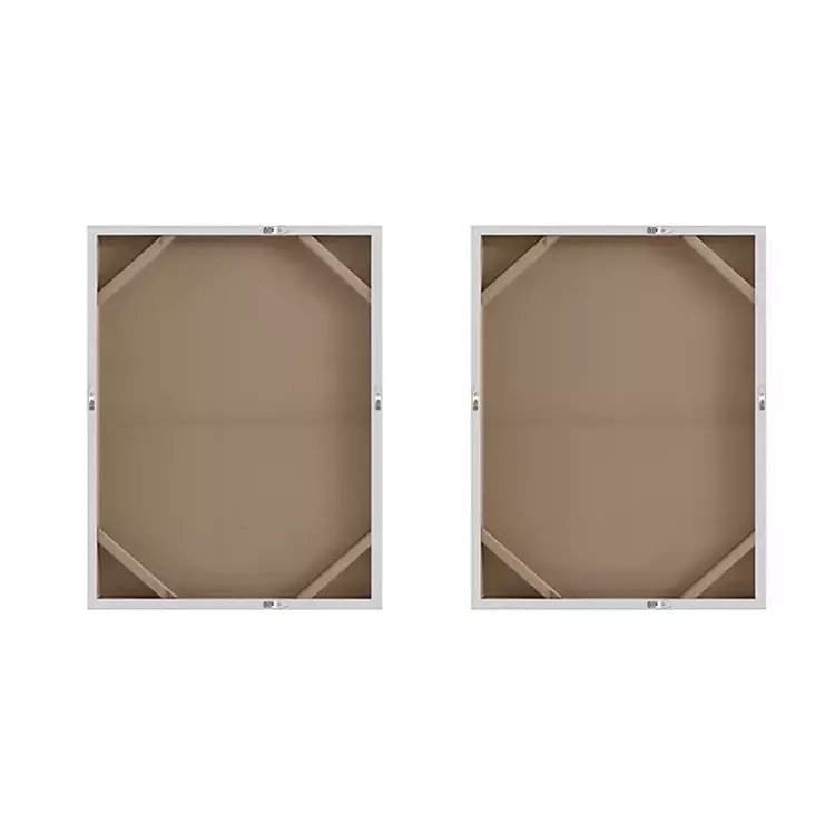 Canvas Art-Kirklands Home Flatland Glitter Canvas Art Prints, Set of 2 Multi