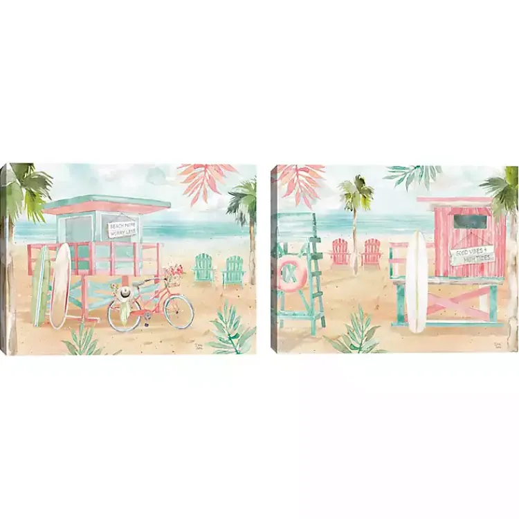 Canvas Art-Kirklands Home Surfs Up Canvas Art Prints, Set 2