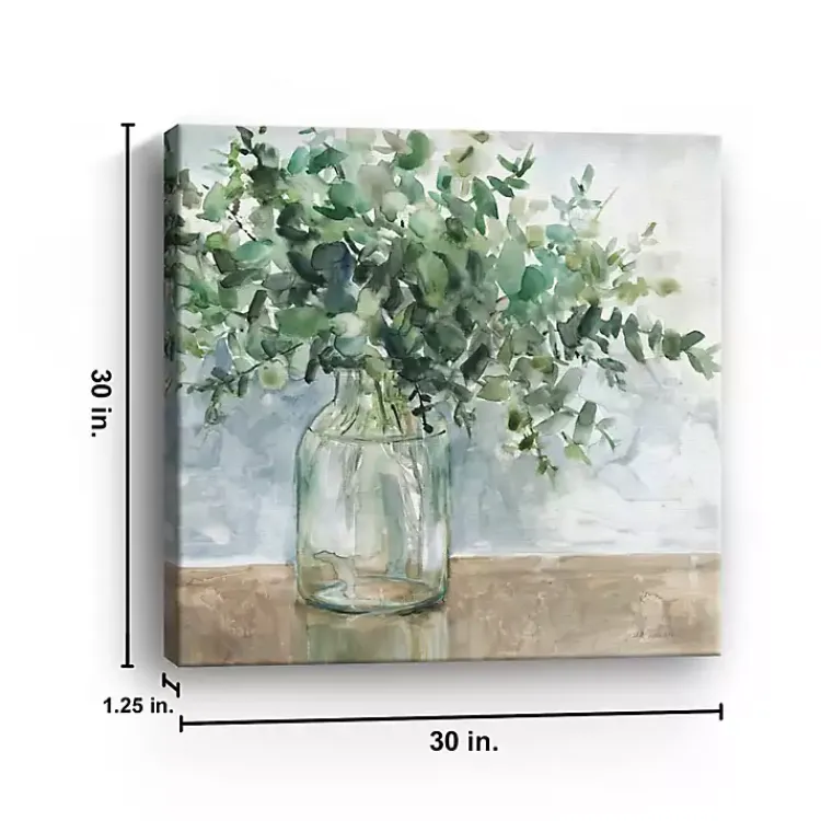 Canvas Art-Kirklands Home Eucalyptus Bouquet Giclee Canvas Print, 30x30 in.