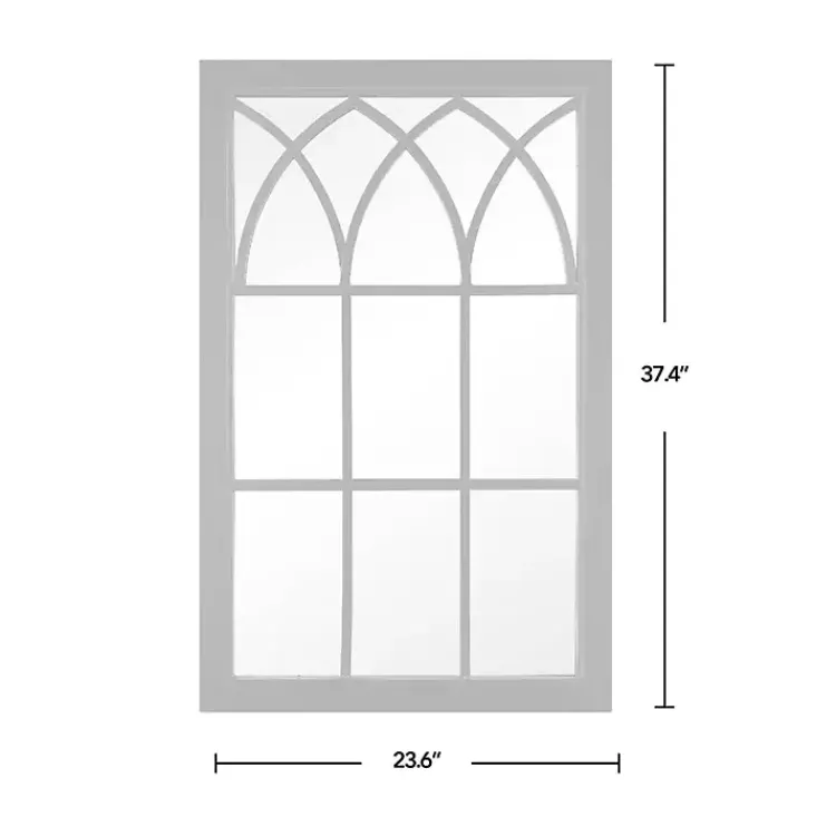 Decorative Mirrors-Kirklands Home Grandview Arched Frame Mirror Black