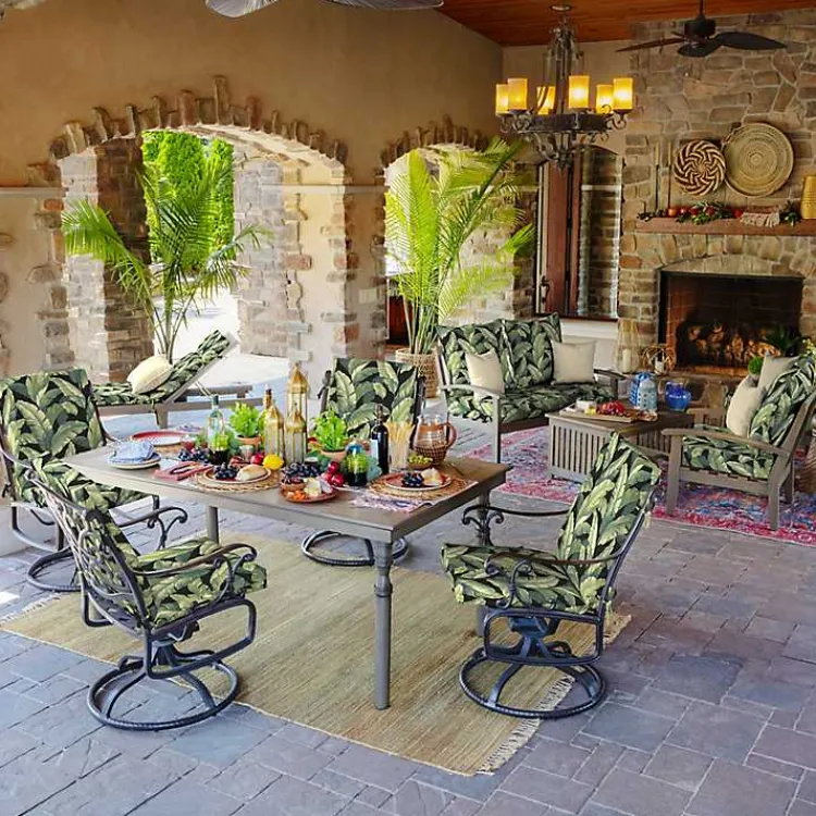 Outdoor Cushions & Pillows-Kirklands Home Onyx Cebu Luxe Outdoor Dining Chair Cushion Black