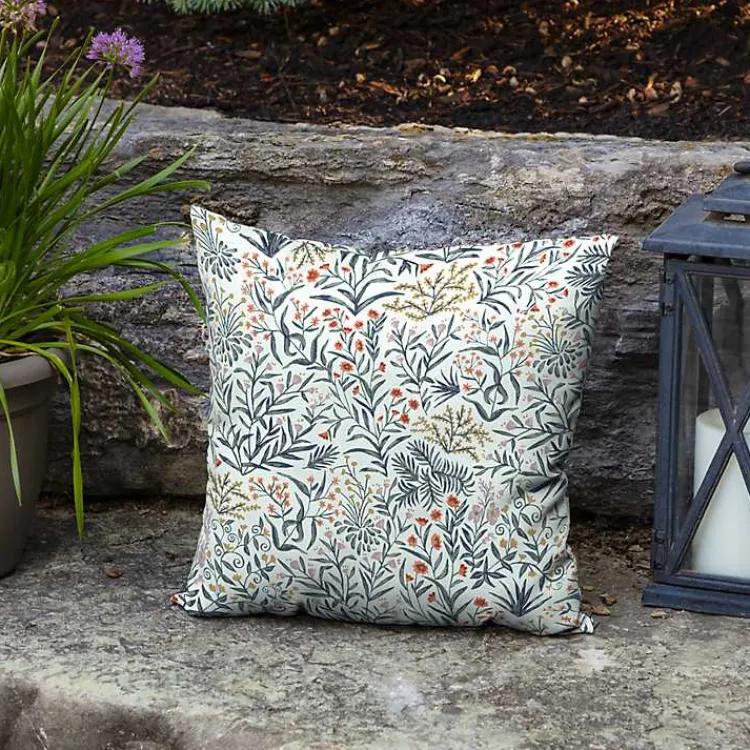 Outdoor Cushions & Pillows-Kirklands Home Millennial Leaf Outdoor Pillows, Set of 2