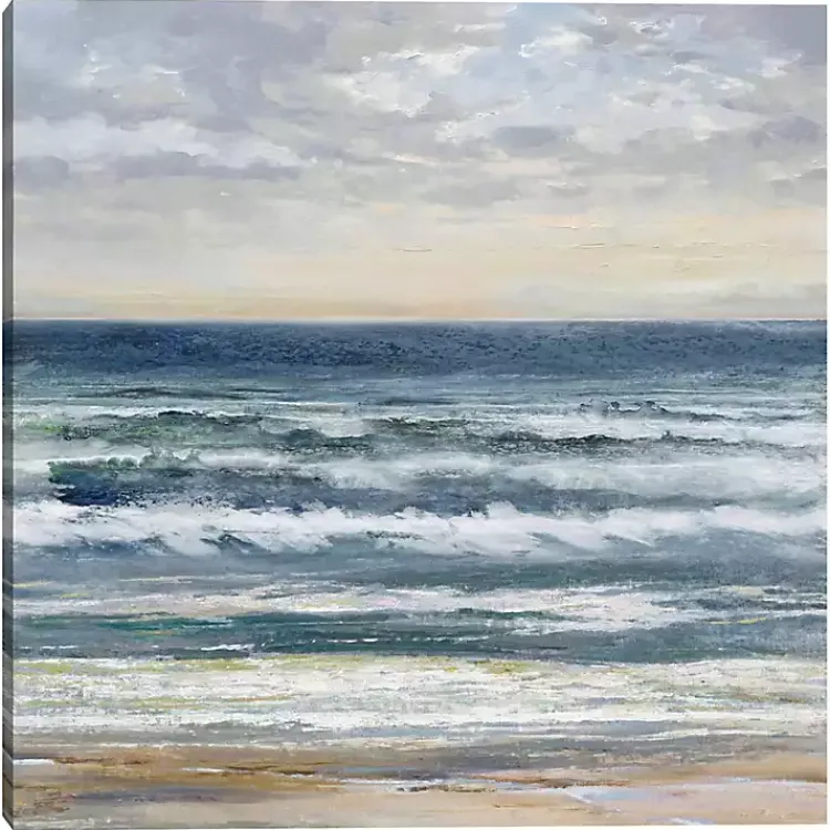 Canvas Art-Kirklands Home Seascape Skies Canvas Art Print Blue
