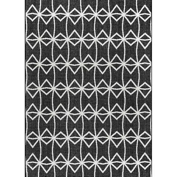 Outdoor Rugs-Kirklands Home Sanford Gray Geometric Shapes Outdoor Rug, 8x10