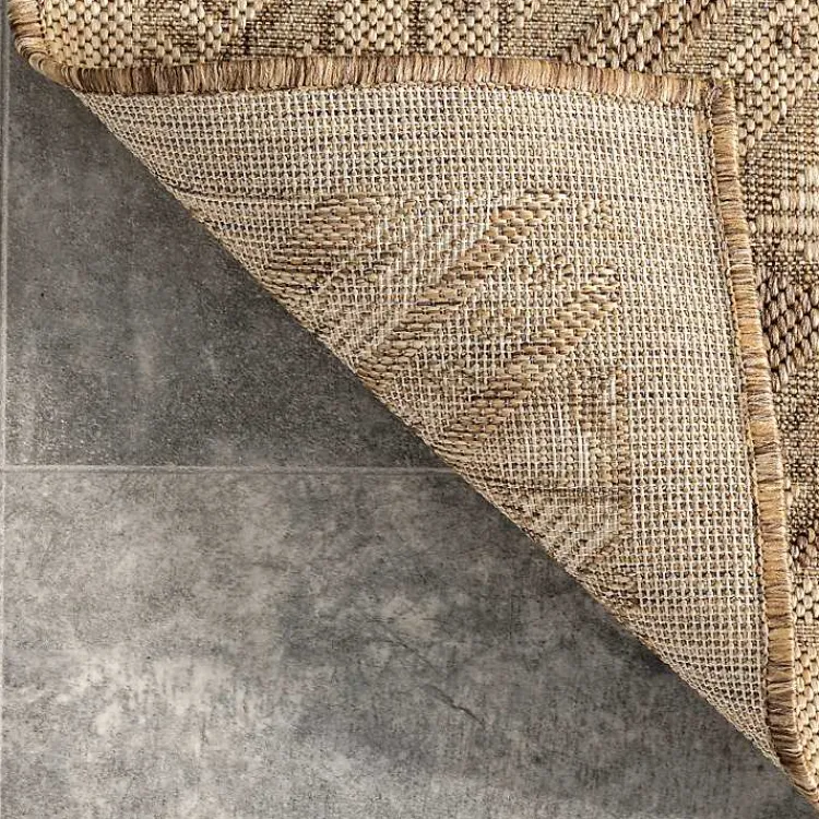 Outdoor Rugs-Kirklands Home Landy Aztec Outdoor Rug, 8x10 Tan