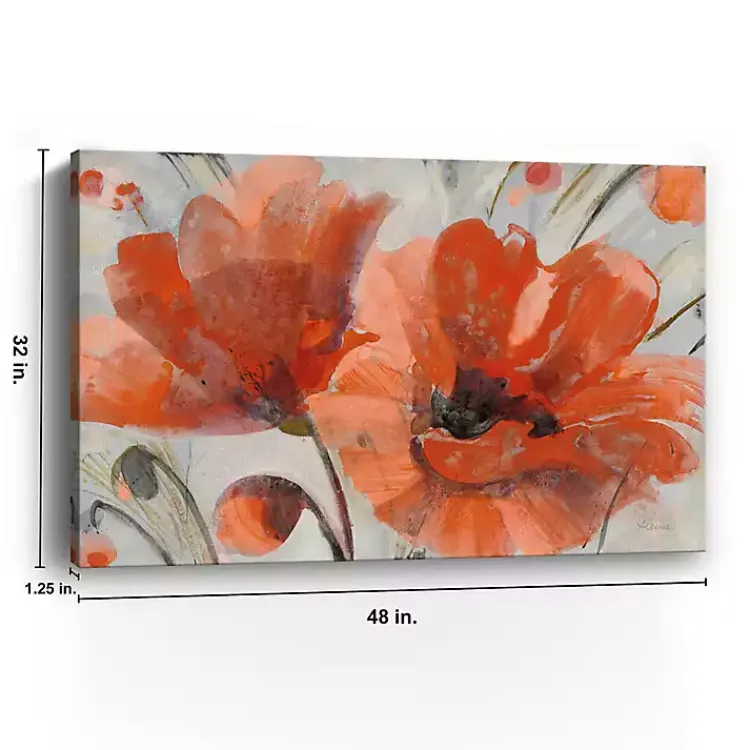 Canvas Art-Kirklands Home Popping Poppies Canvas Art Print, 48x32 in.