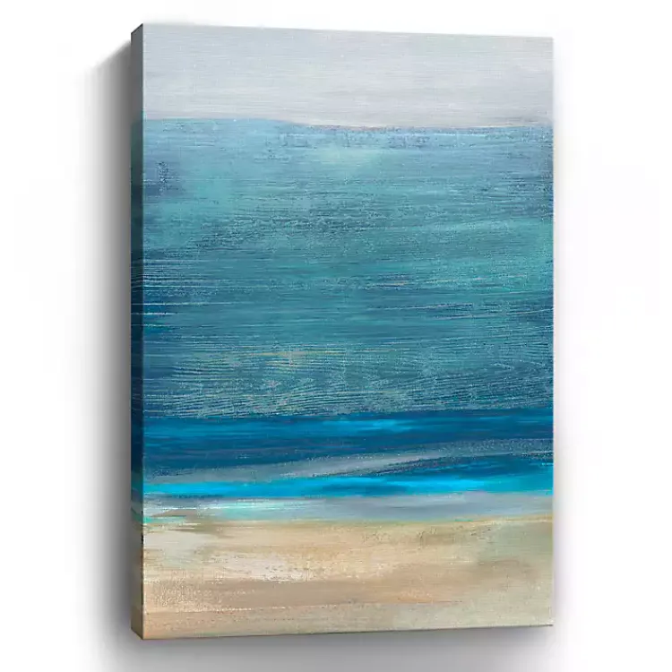 Canvas Art-Kirklands Home Shoreline Brushstrokes Canvas Art Print, 32x48 in.
