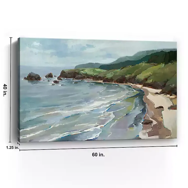 Canvas Art-Kirklands Home Seaside Cliffs Giclee Canvas Art Print, 60x40 in.