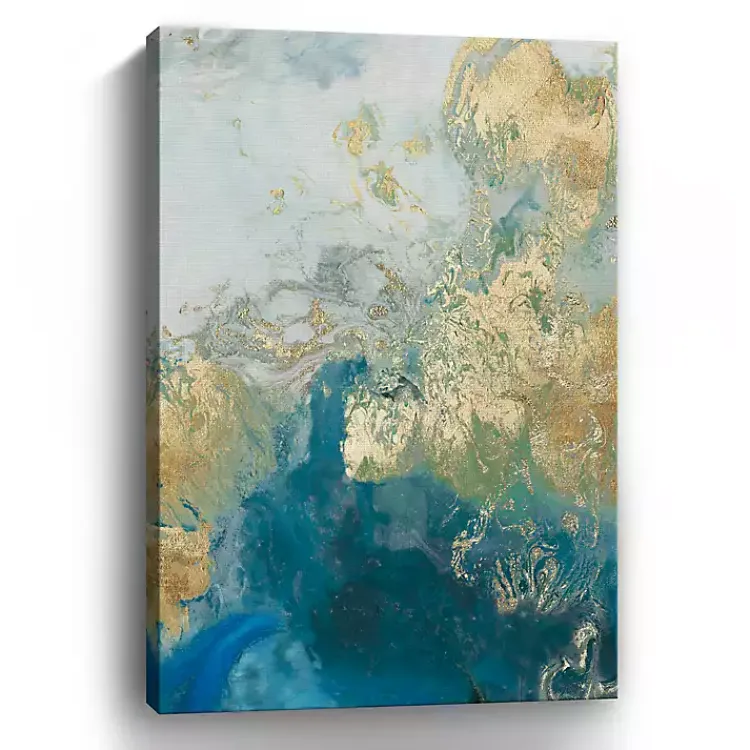 Canvas Art-Kirklands Home Ocean Splash II Canvas Art Print Blue