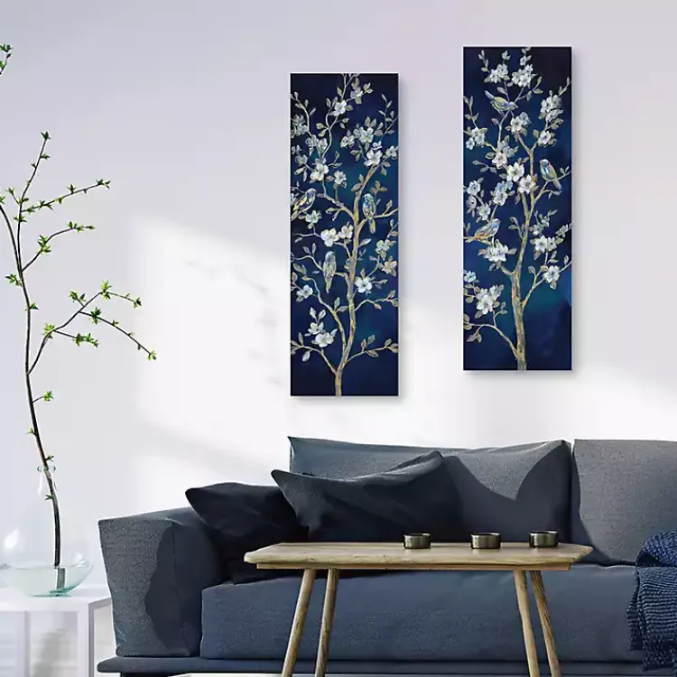 Canvas Art-Kirklands Home Indigo Spring I & II Canvas Art Prints, Set of 2 Blue