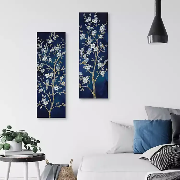 Canvas Art-Kirklands Home Indigo Spring I & II Canvas Art Prints, Set of 2 Blue