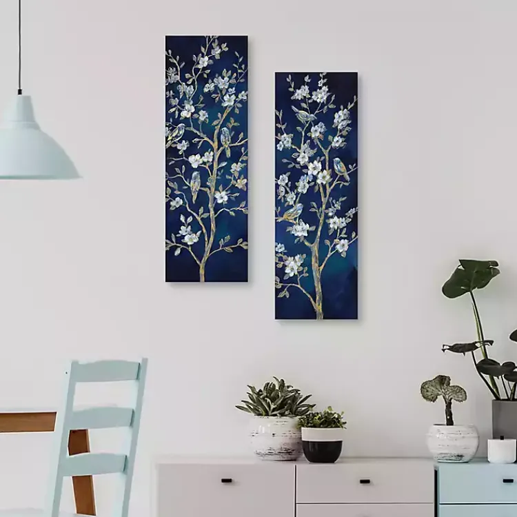 Canvas Art-Kirklands Home Indigo Spring I & II Canvas Art Prints, Set of 2 Blue