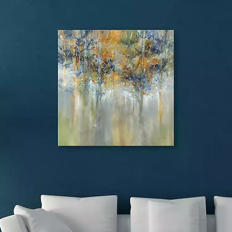 Canvas Art-Kirklands Home Rustic Leaves Giclee Canvas Art Print Multi