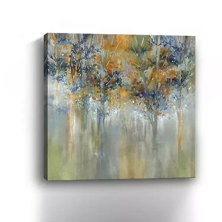 Canvas Art-Kirklands Home Rustic Leaves Giclee Canvas Art Print Multi