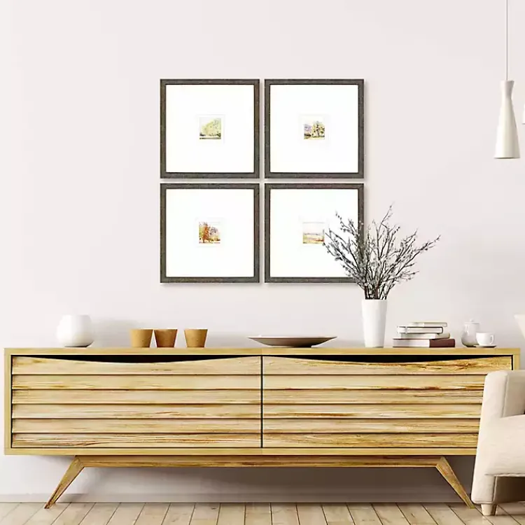 Framed Art-Kirklands Home Petite Sunrise Giclee Gold Framed Prints, Set of 4