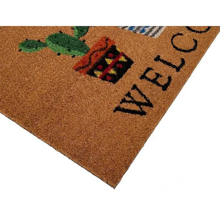 Doormats-Kirklands Home Southwestern Cactus Coir Doormat