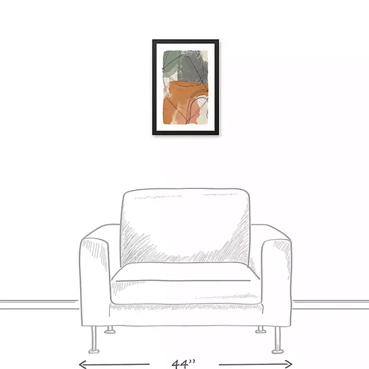 Canvas Art-Kirklands Home Moody Toned Abstract Framed Canvas Art Print Multi