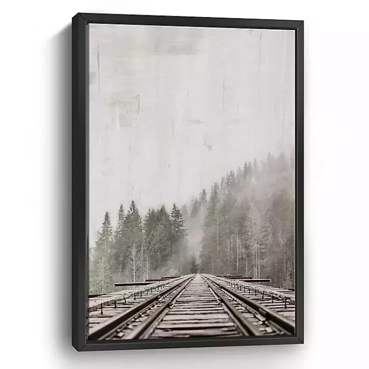 Canvas Art-Kirklands Home Forest Railway Framed Giclee Canvas Art Print