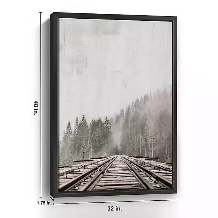 Canvas Art-Kirklands Home Forest Railway Framed Giclee Canvas Art Print