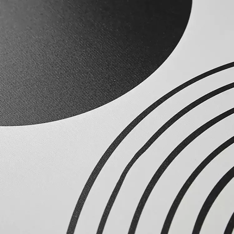 Canvas Art-Kirklands Home Cosmic Curl Geometric 3-pc. Grayscale Wall Art