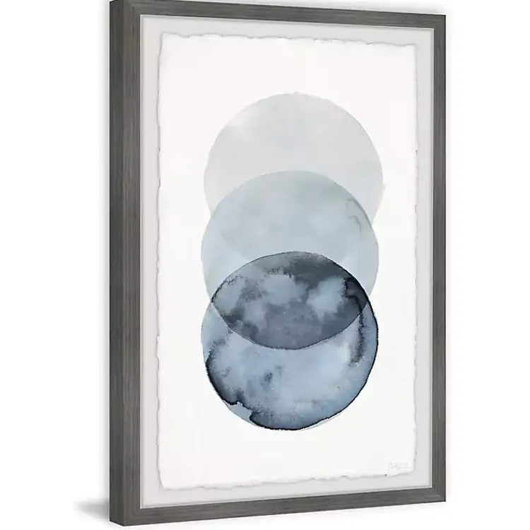 Framed Art-Kirklands Home Ombre Overlapping Circles Giclee Framed Art Print