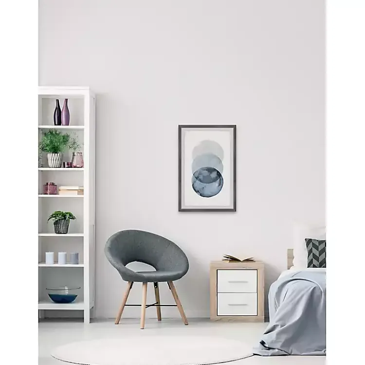Framed Art-Kirklands Home Ombre Overlapping Circles Giclee Framed Art Print
