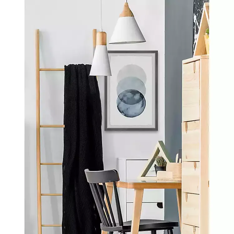Framed Art-Kirklands Home Ombre Overlapping Circles Giclee Framed Art Print