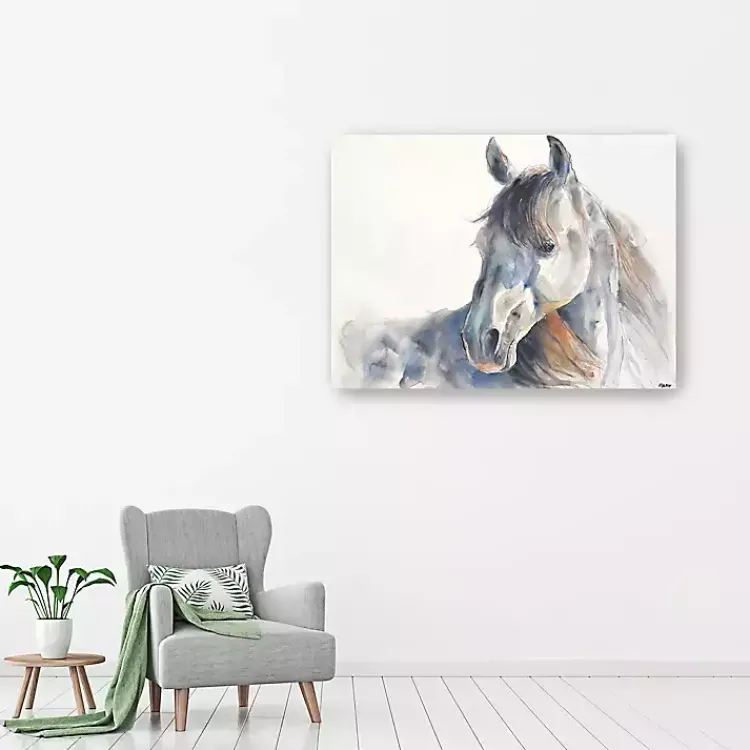 Canvas Art-Kirklands Home Looking Back Giclee Canvas Art Print White