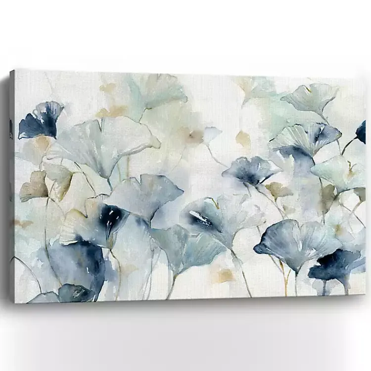 Canvas Art-Kirklands Home Glorious Ginkgo Giclee Canvas Art Print, 60x40 in. Blue