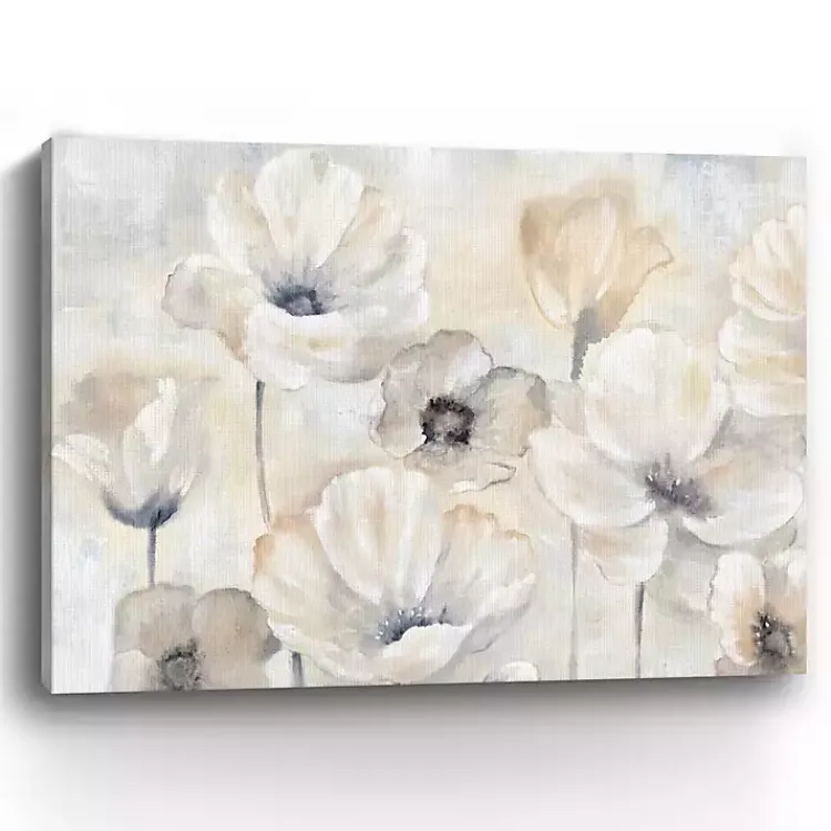 Canvas Art-Kirklands Home Poppy Garden Landscape Canvas Art Print Gray