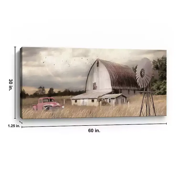 Canvas Art-Kirklands Home Henderson Bay Farm Giclee Canvas Art Print Tan