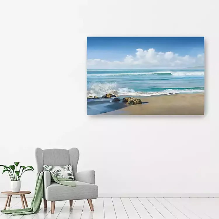 Canvas Art-Kirklands Home Sweeping Blue Canvas Art Print, 60x40 in.