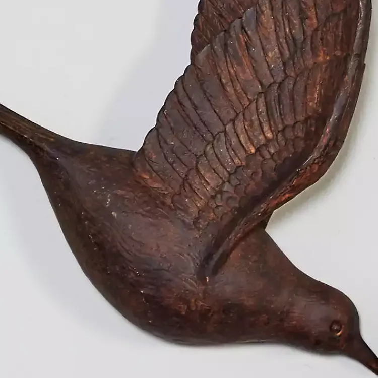 Wall Plaques-Kirklands Home Flying Birds Wall Sculptures, Set of 3 Brown