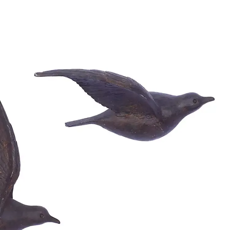 Wall Plaques-Kirklands Home Flying Birds Wall Sculptures, Set of 3 Brown