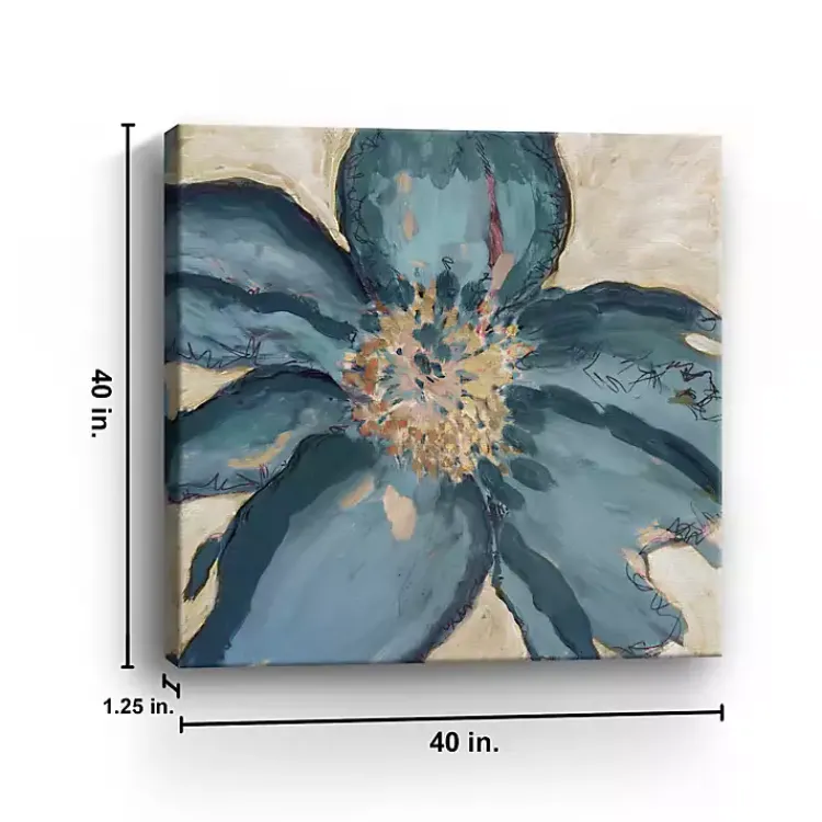 Canvas Art-Kirklands Home Blue Poppy Giclee Canvas Art Print
