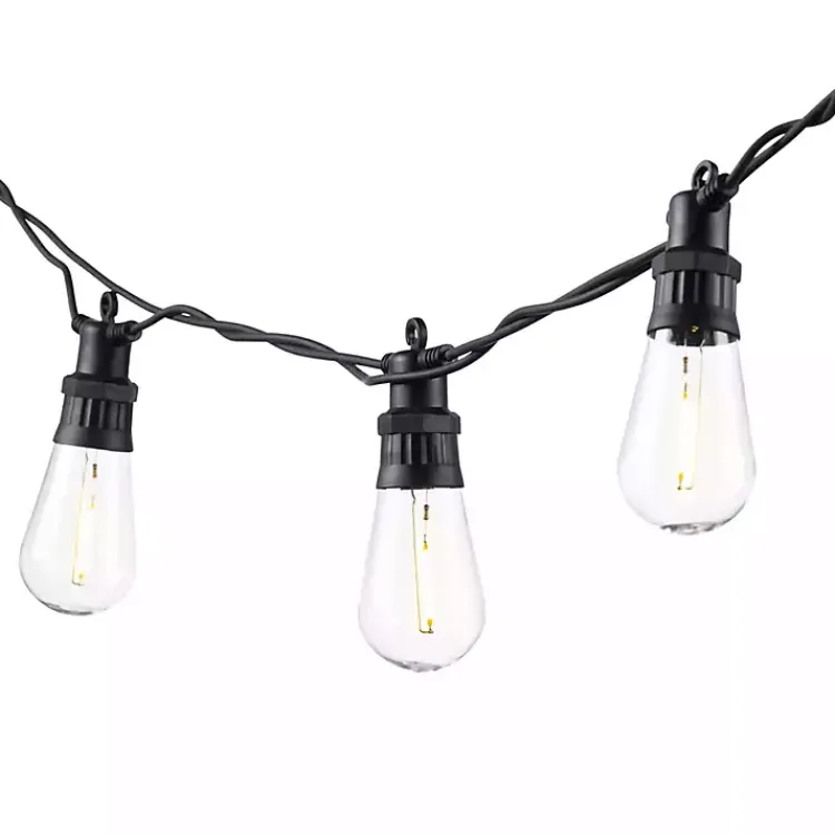 Outdoor Lighting-Kirklands Home Black Strand Remote Controlled String Lights